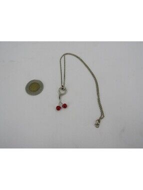 VTG Thomas Sabo Cherry Charm Club Necklace RARE DISC Sterling Silver 925 Y2K